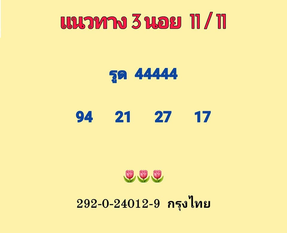 แนวทางหวยฮานอย 11/11/65 ชุดที่ 9