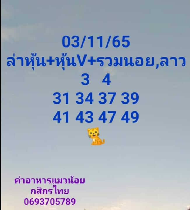 แนวทางหวยฮานอย 3/11/65 ชุดที่ 5