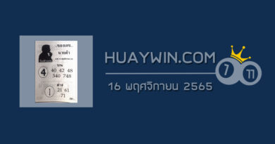เลขนายดำ 16/11/65