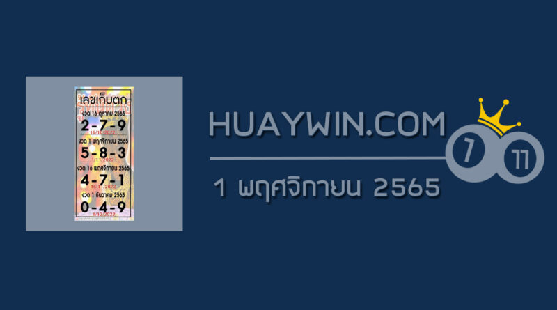 เลขเก็บตก 1/11/65
