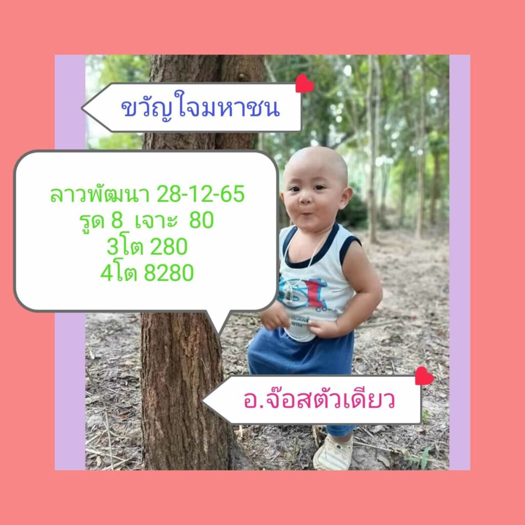 แนวทางหวยลาว 28/12/65 ชุดที่ 3