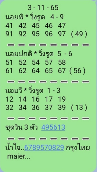 แนวทางหวยฮานอย 3/12/65 ชุดที่ 10