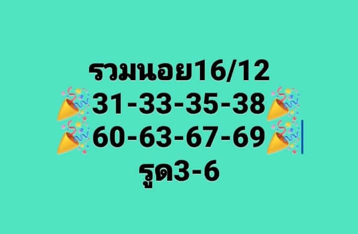 แนวทางหวยฮานอย 16/12/65 ชุดที่ 4