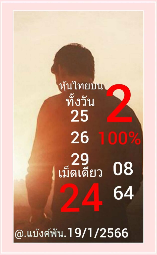 หวยหุ้นวันนี้ 18/1/66 ชุดที่ 8