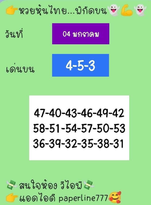 หวยหุ้นวันนี้ 4/1/66 ชุดที่ 2