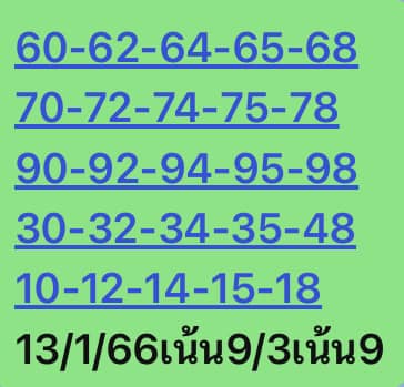 หวยหุ้นวันนี้ 13/1/66 ชุดที่ 6
