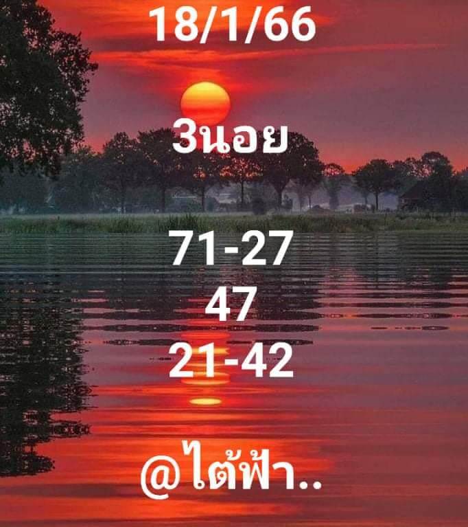 แนวทางหวยฮานอย 18/1/66 ชุดที่ 2