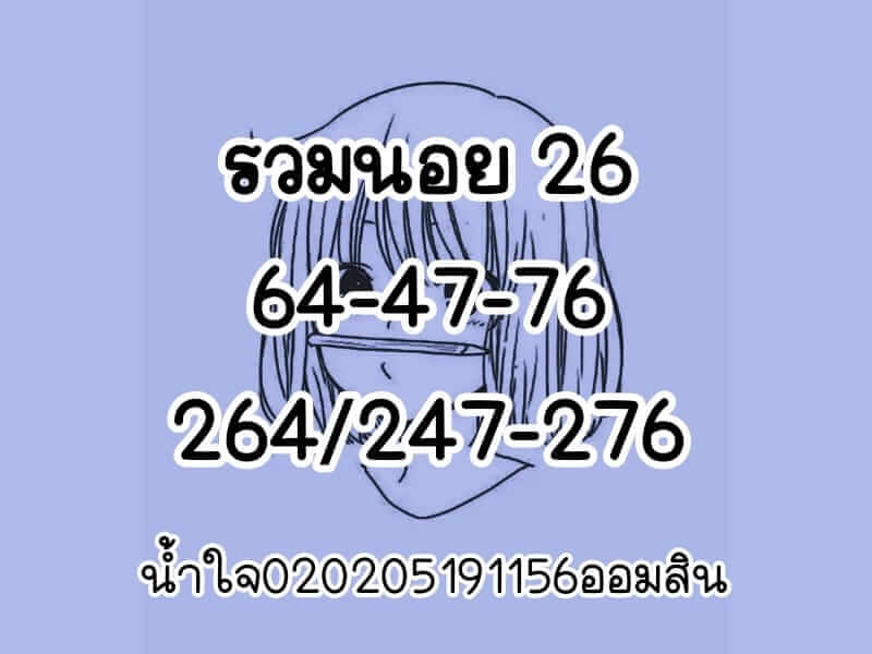 แนวทางหวยฮานอย 26/1/66 ชุดที่ 2