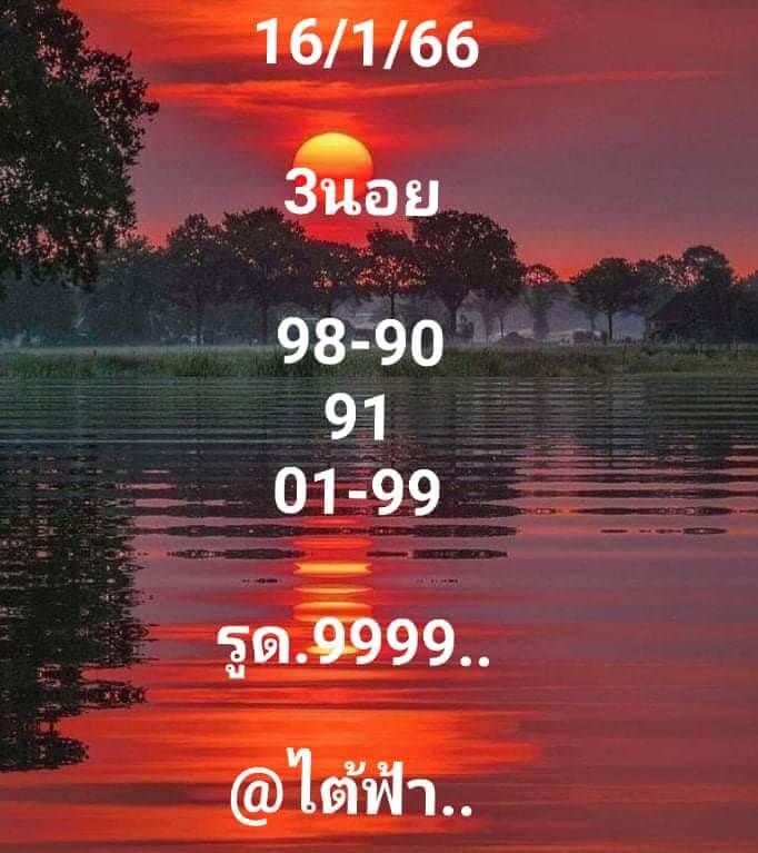 แนวทางหวยฮานอย 16/1/66 ชุดที่ 5