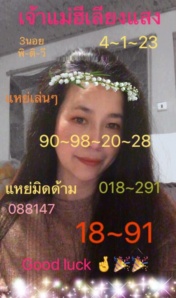 แนวทางหวยฮานอย 4/1/66 ชุดที่ 6