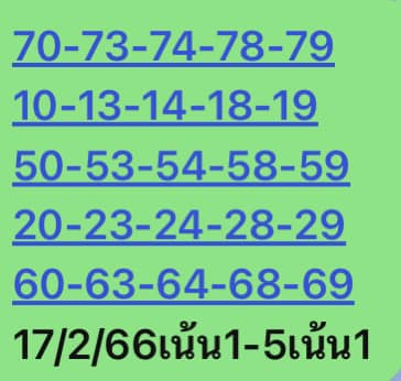 หวยหุ้นวันนี้ 17/2/66 ชุดที่ 10