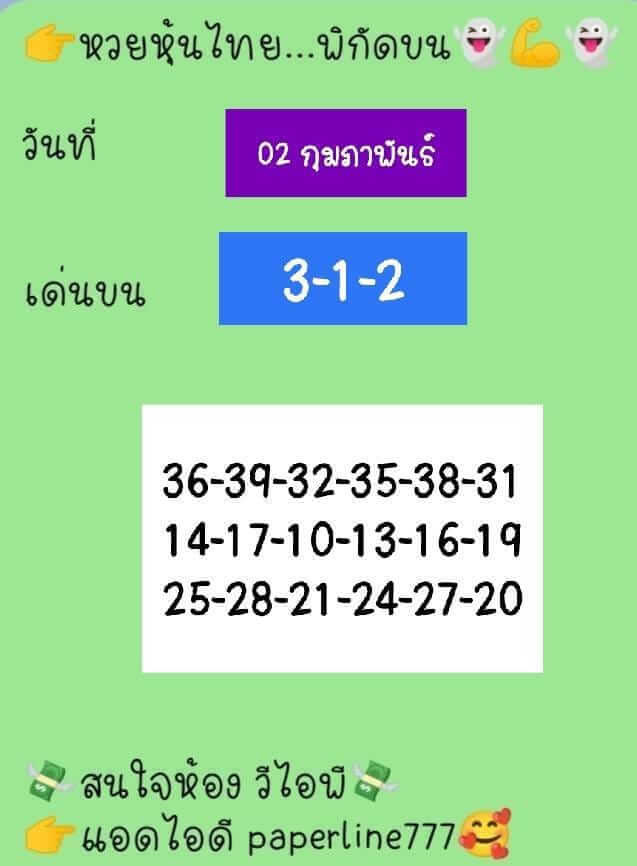 หวยหุ้นวันนี้ 2/2/66 ชุดที่ 9