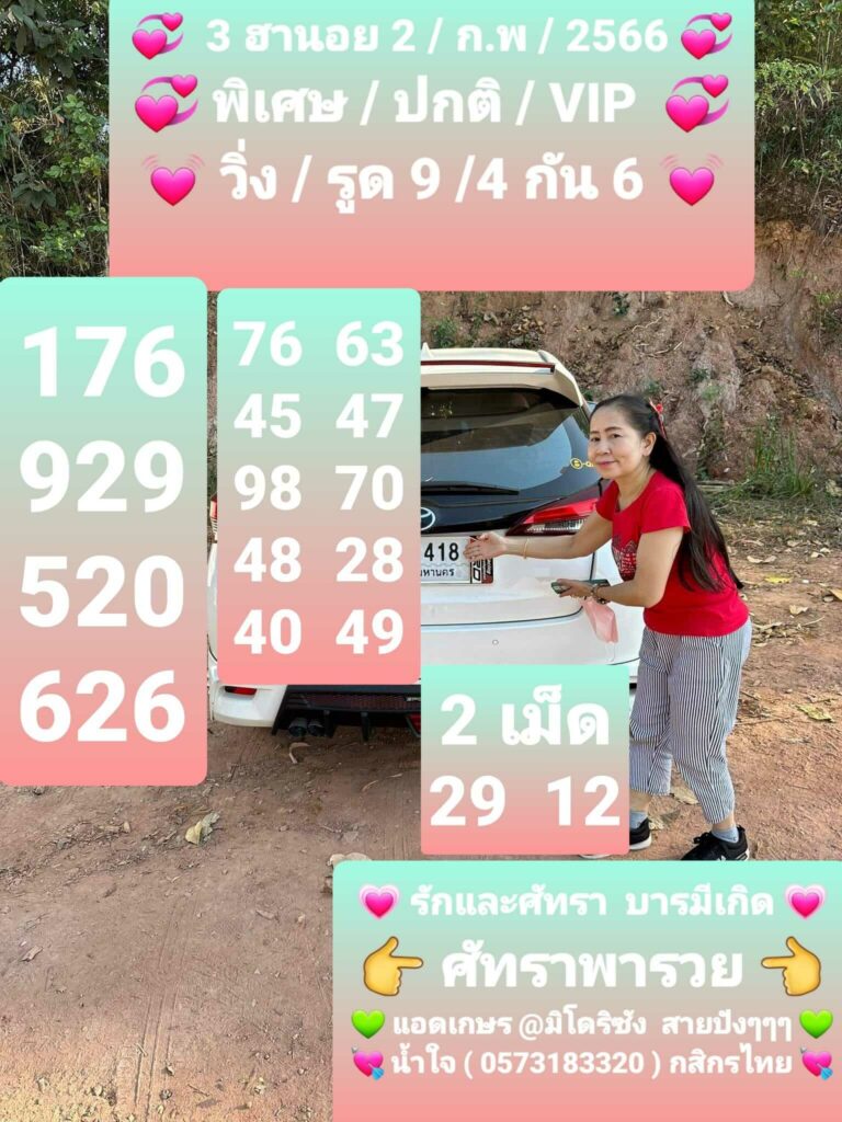 แนวทางหวยฮานอย 2/2/66 ชุดที่ 7