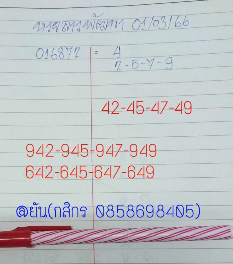 แนวทางหวยลาว 1/3/66 ชุดที่ 10