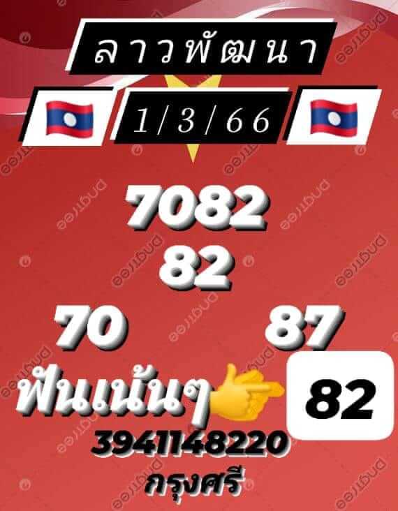 แนวทางหวยลาว 1/3/66 ชุดที่ 3