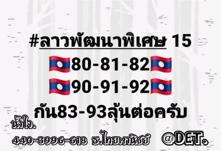 แนวทางหวยลาว 15/3/66 ชุดที่ 9