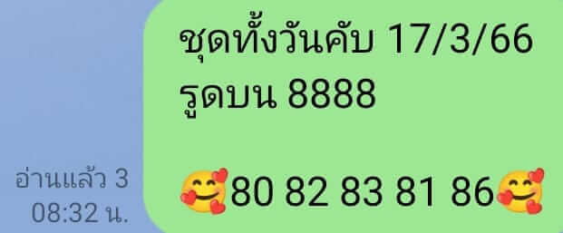 หวยหุ้นวันนี้ 17/3/66 ชุดที่ 4