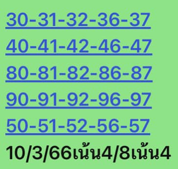 หวยหุ้นวันนี้ 10/3/66 ชุดที่ 7