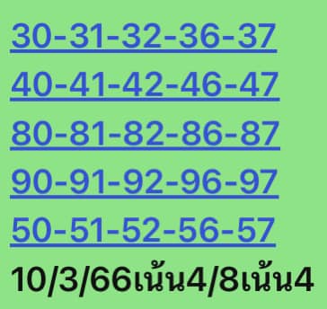 หวยหุ้นวันนี้ 10/3/66 ชุดที่ 7