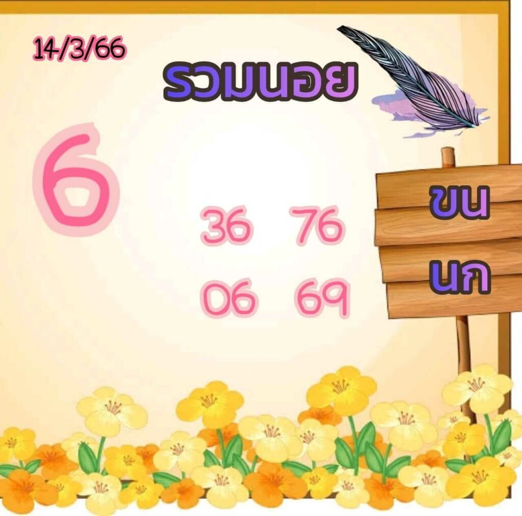 แนวทางหวยฮานอย 14/3/66 ชุดที่ 10