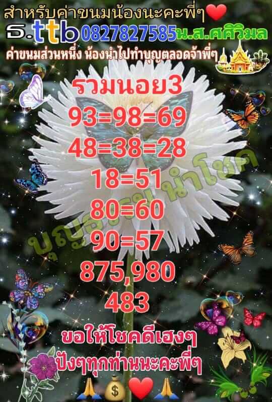 แนวทางหวยฮานอย 3/3/66 ชุดที่ 3