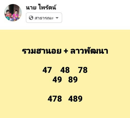 แนวทางหวยฮานอย 15/3/66 ชุดที่ 3