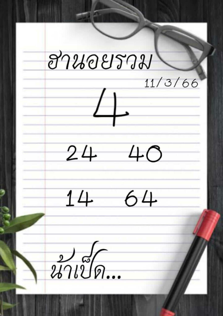 แนวทางหวยฮานอย 11/3/66 ชุดที่ 7