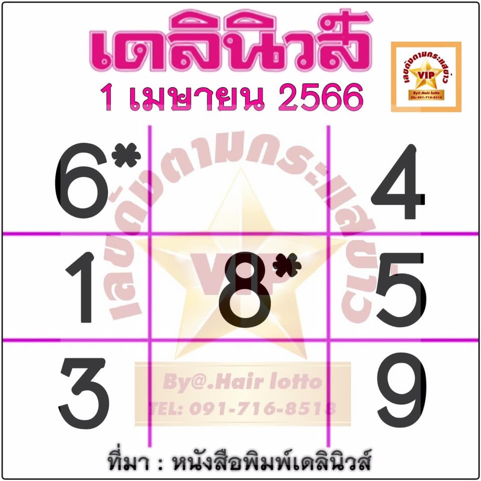 หวยเดลินิวส์ 1/4/66