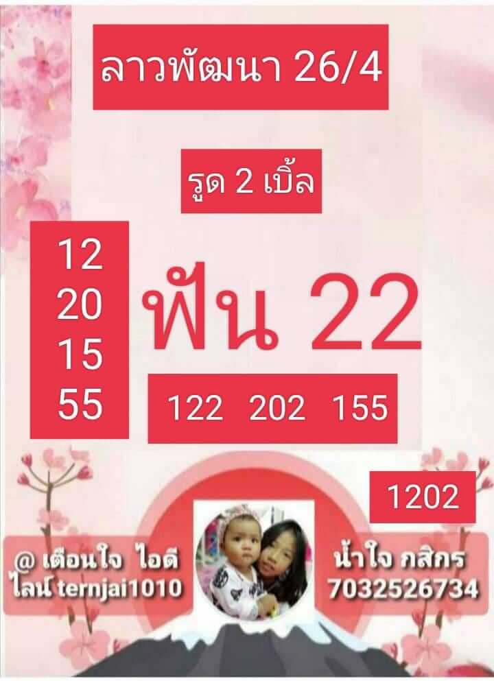 แนวทางหวยลาว 26/4/66 ชุดที่ 10