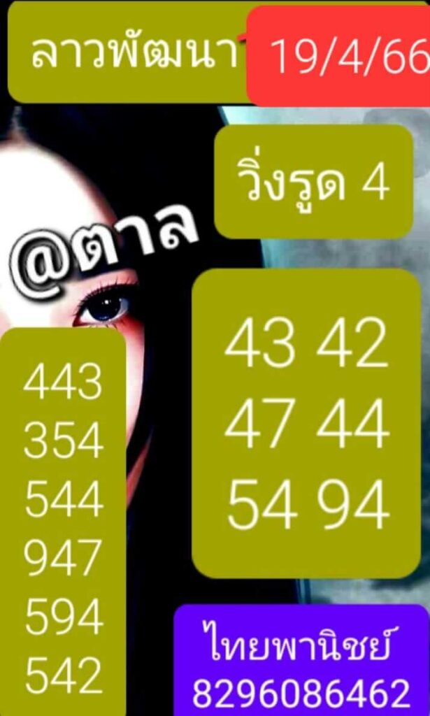 แนวทางหวยลาว 19/4/66 ชุดที่ 3