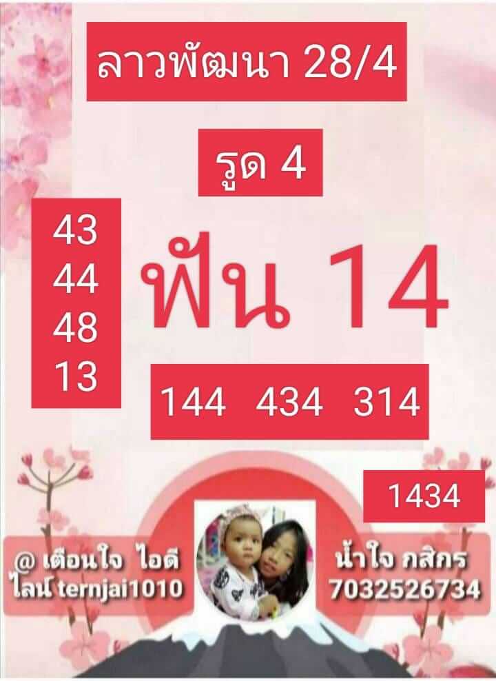 แนวทางหวยลาว 28/4/66 ชุดที่ 9