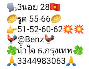 แนวทางหวยฮานอย 28/4/66 ชุดที่ 7