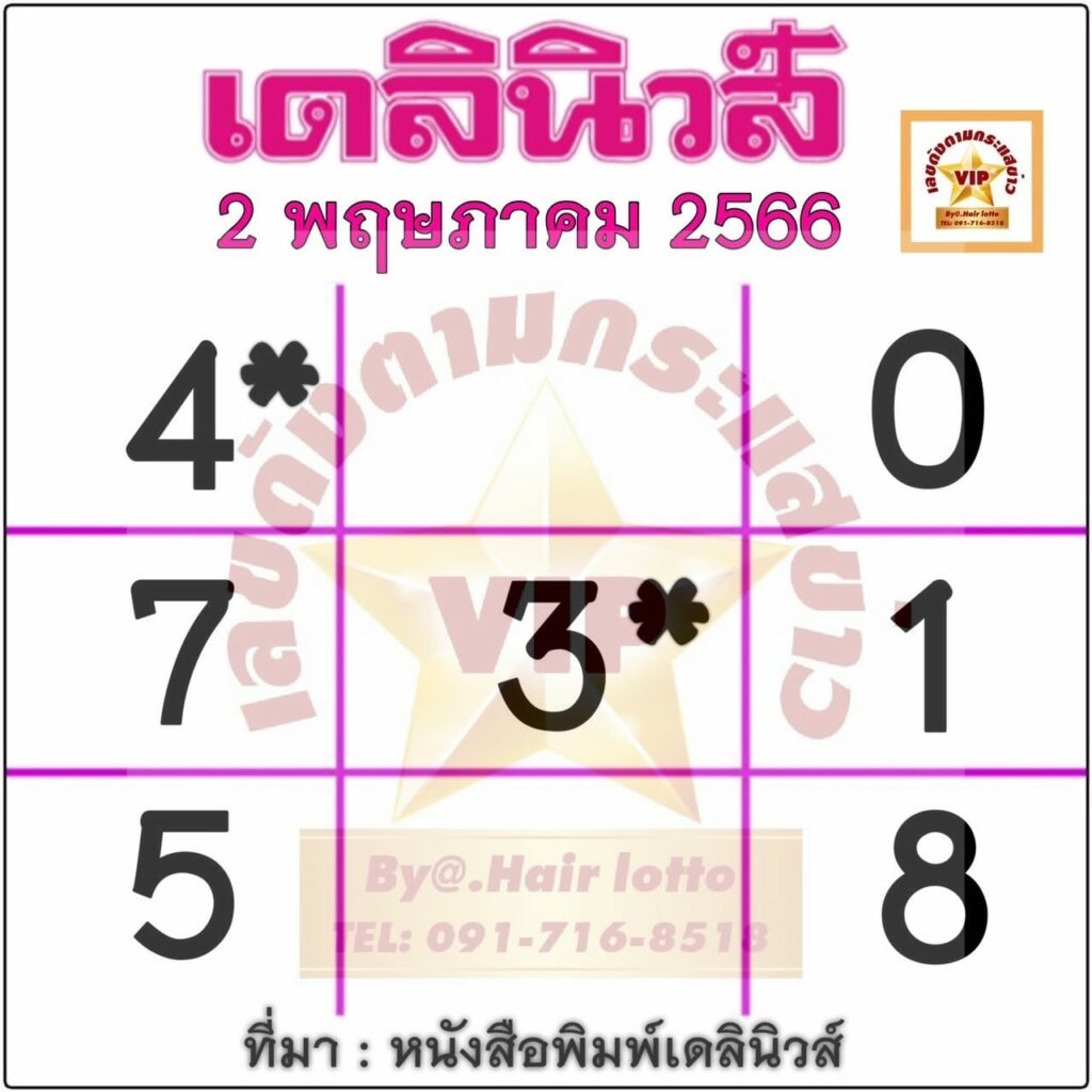 หวยเดลินิวส์ 2/5/66