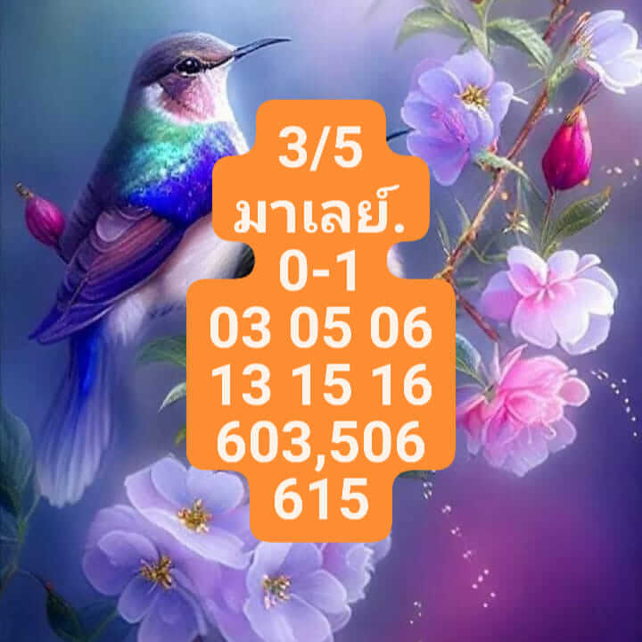 หวยมาเลย์วันนี้ 3/5/66 ชุดที่ 3