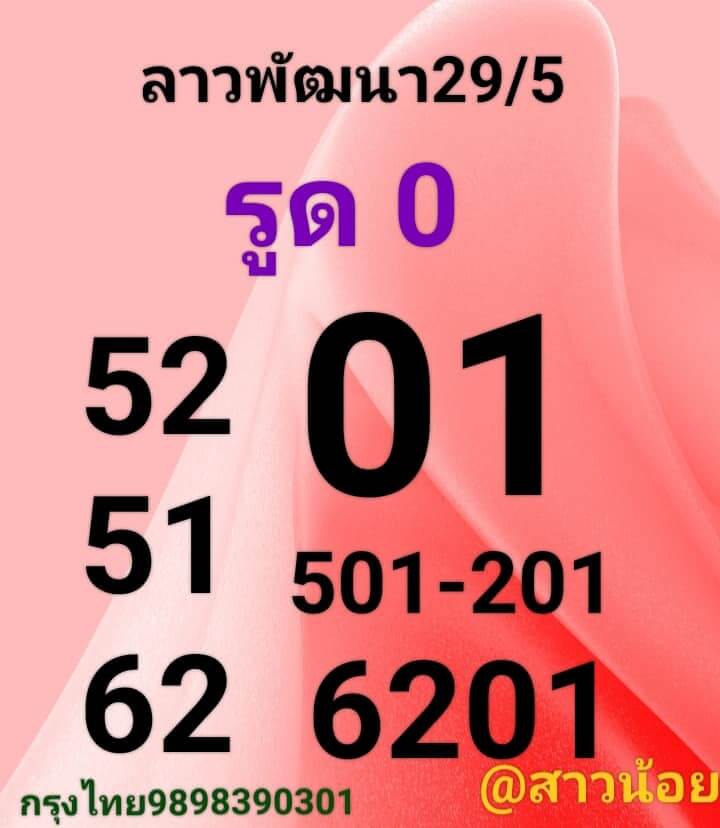 แนวทางหวยลาว 29/5/66 ชุดที่ 10