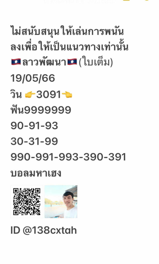 แนวทางหวยลาว 19/5/66 ชุดที่ 10