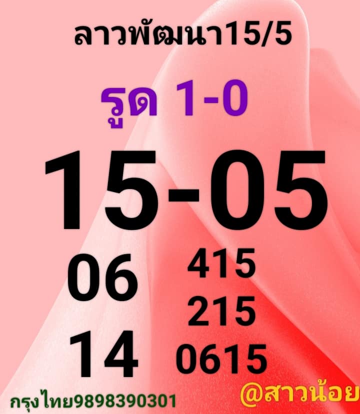 แนวทางหวยลาว 15/5/66 ชุดที่ 7