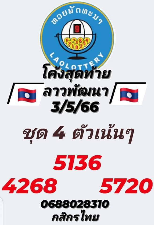 แนวทางหวยลาว 3/5/66 ชุดที่ 7