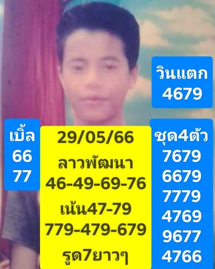 แนวทางหวยลาว 29/5/66 ชุดที่ 9