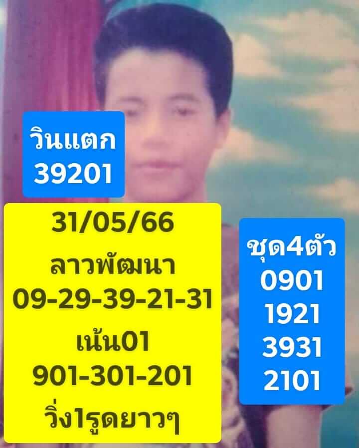 แนวทางหวยลาว 31/5/66 ชุดที่ 9