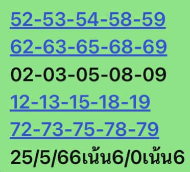 หวยหุ้นวันนี้ 25/5/66 ชุดที่ 1