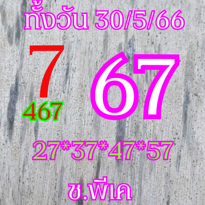 หวยหุ้นวันนี้ 30/5/66 ชุดที่ 6