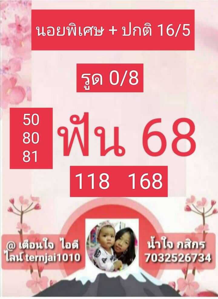 แนวทางหวยฮานอย 16/5/66 ชุดที่ 4