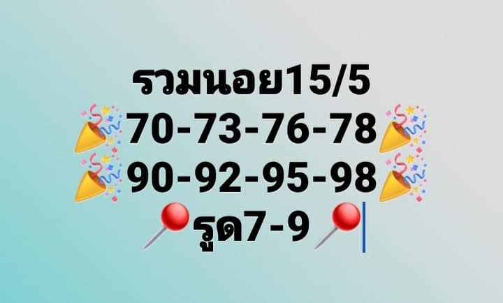 แนวทางหวยฮานอย 15/5/66 ชุดที่ 4