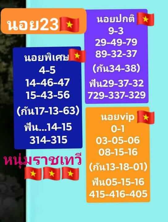 แนวทางหวยฮานอย 23/5/66 ชุดที่ 6