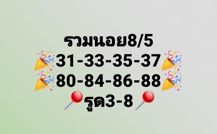 แนวทางหวยฮานอย 8/5/66 ชุดที่ 6