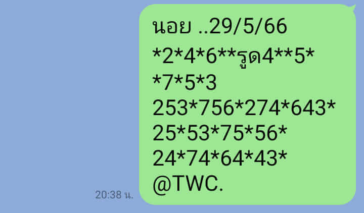 แนวทางหวยฮานอย 29/5/66 ชุดที่ 8