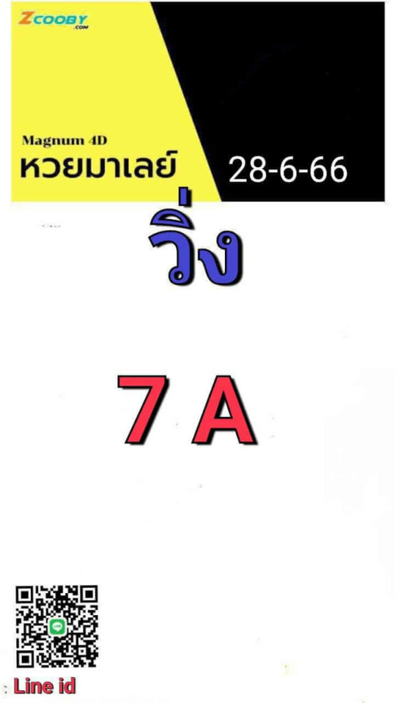 หวยมาเลย์วันนี้ 28/6/66 ชุดที่ 9