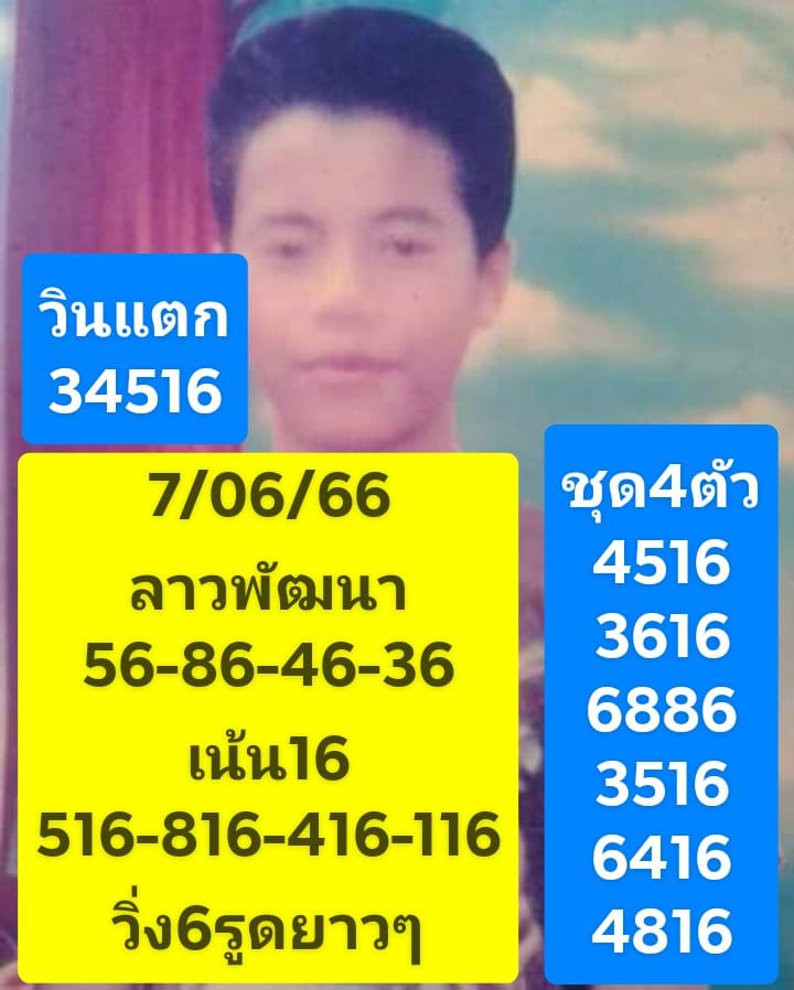 แนวทางหวยลาว 7/6/66 ชุดที่ 5