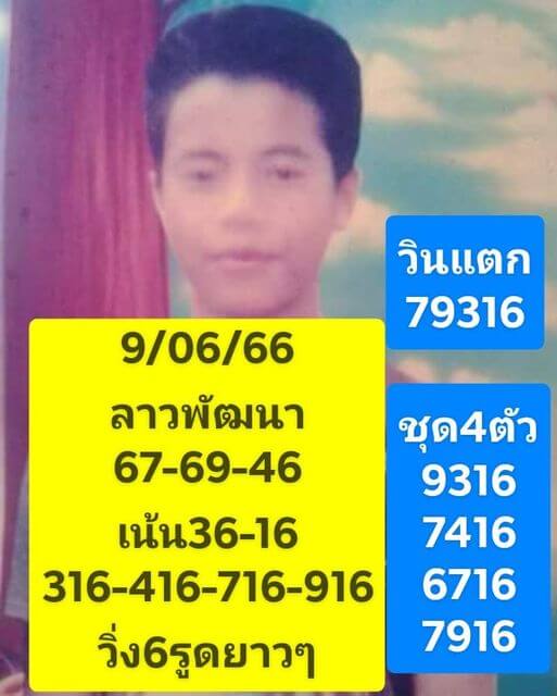 แนวทางหวยลาว 9/6/66 ชุดที่ 5